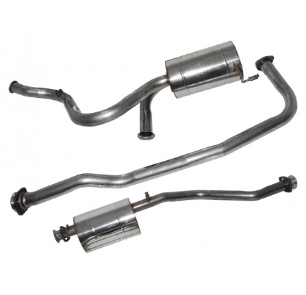 Defender 90 300TDI Stainless Steel Exhaust System 1994-1995 Front Pipe/Centre Box/Rear Silencer