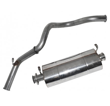 Defender 90 300TDI Stainless Steel Exhaust System 1997- Centre Box/Rear Silencer