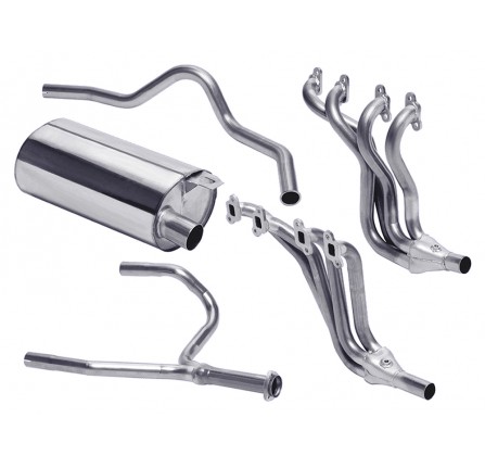 Defender 90 3.5 V8 Stainless Steel Exhaust System Mainfolds - Rhs & Lhs/Y Pipe/Rear Silencer/Tailpipe/Fittingbracket & Kit