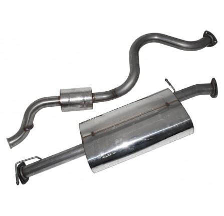 Defender 110 TD5 Stainless Steel Exhaust System Centre Box and Rear Silencer