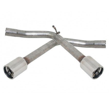Double S Stainless Steel Exhuast Twin Tailpipe for Discovery 3