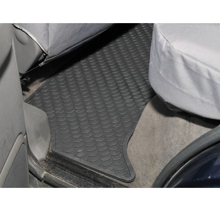 Discovery 2 2ND Row Rear Rubber Mats Black