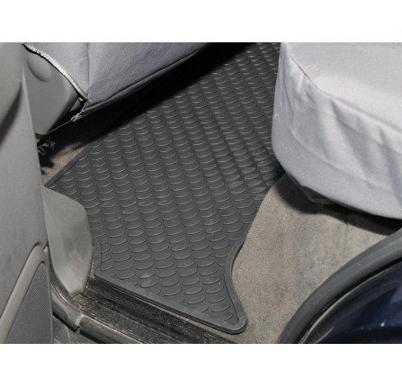 2ND Row Rear Rubber Mats Black for Discovery 2