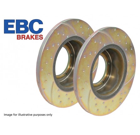 Ebc Drilled and Grooved Performance Disc Rear Pair