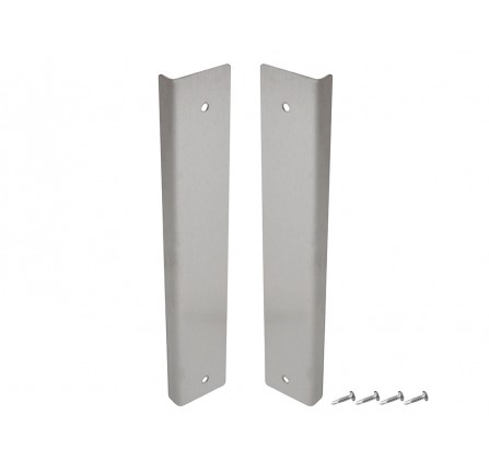 Defender Brushed Stainless Steel A Post Trim Pair