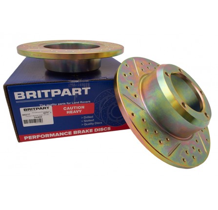 Solid Front Slotted Performance Brake Disc (Pair)