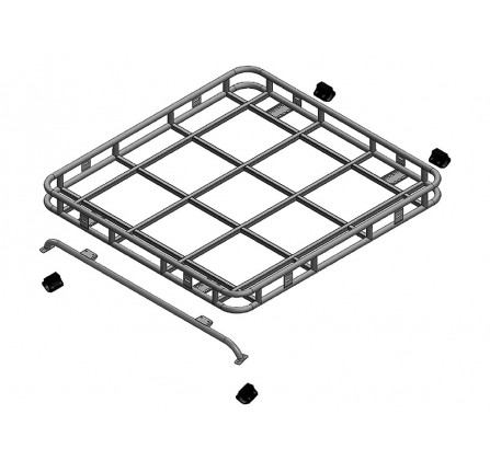 Safety Devices Roll Cage Mounted Explorer Rack 110/130 Double Cab Pickup 1.6M x 1.4M
