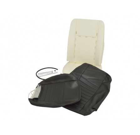 90/110 Front Outer Single Seat Retrim Kit Black 2007 on No Glue