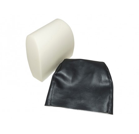 Headrest Re-trim Kit Grey Vinyl for Defender