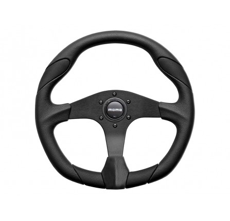 Momo Quark Steering Wheel Black/Airleather 350mm