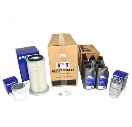 Britpart Discovery 1 and Range Rover Classic 200TDI Service Kit with Oil 10W40 (Unable to Ship Overseas See Alternative DA6006)