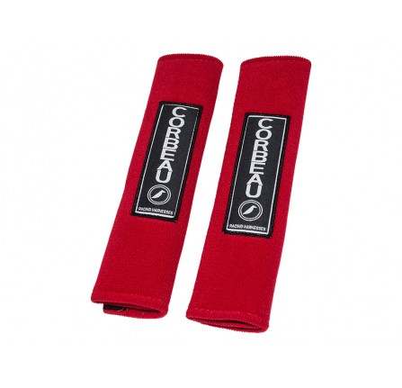 Red Corbeau Seat Belt Harness Pads