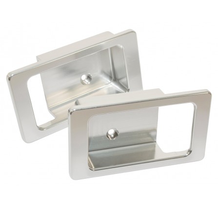 Defender Door Lever Surround Pair Silver