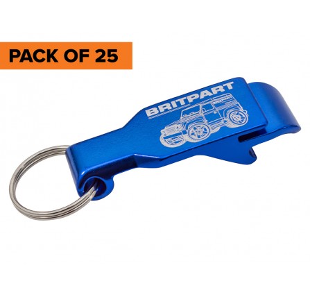 Britpart Bottle Opener Keyring - Pack Of 25