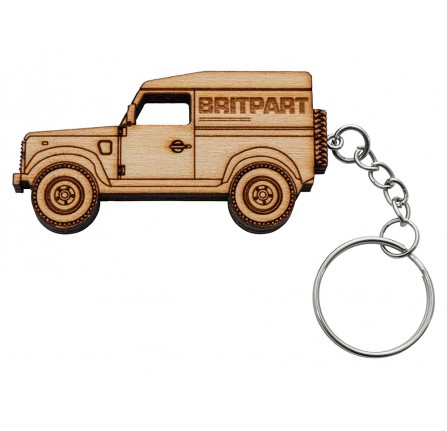 Defender Wooden Shaped Keyring