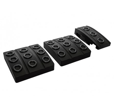 Black Aluminium Pedal Covers Defender TD5/Tdci