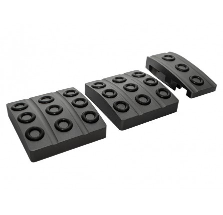 Grey Aluminium Pedal Covers Defender TD5/Tdci