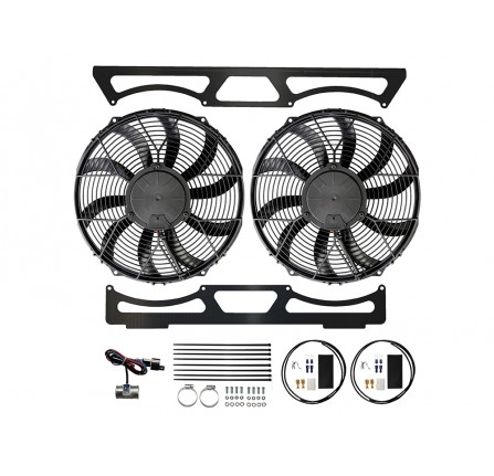 Revotec Electronic Fan Conversion Kit 90/110 V8 2 X12" High Power Suction Fans