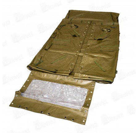 Military Wolf 110 Green Pvc Hood