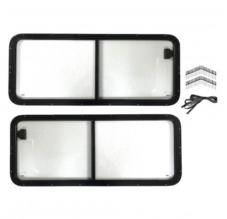 Deluxe Side Window Kit 90-110 Lookalike 42 x 18 Inch Pair (Unable to Post)