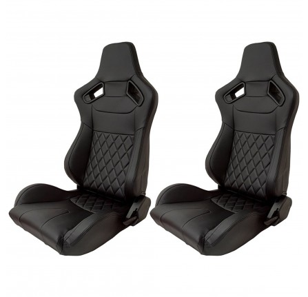 Defender Diamond Pattern Sport Seats - Set Of 2