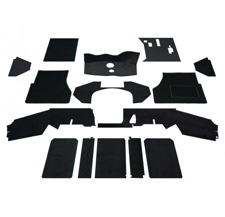 Front Carpet Set - Black for Defender upto 200TDI