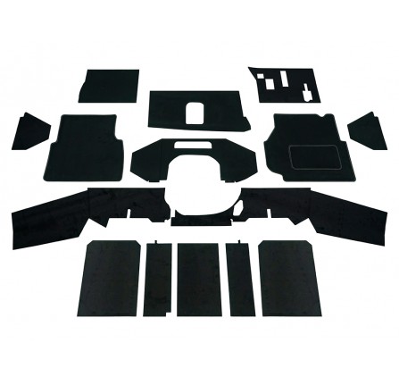 Front Carpet Set - Black for Defender 300TDI TD5