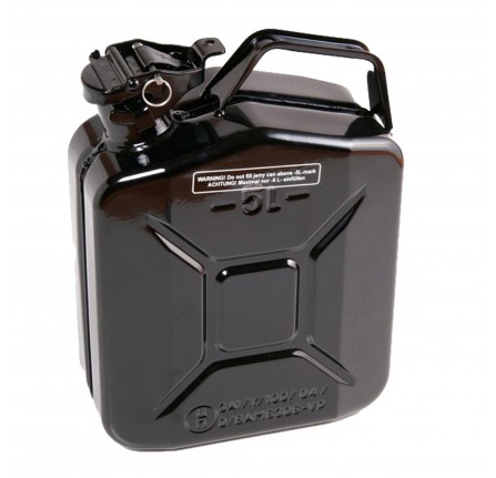 Steel 5 Litre Jerry Can - Black