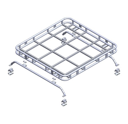 Safety Devices Explorer Roof Rack 1.6MX1.4M Defender 110 4-DOOR Soft Top Roof Racks