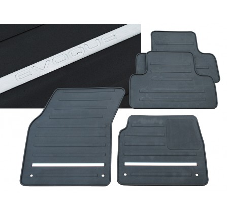 Genuine Rubber Mat Set Black RHD Range Rover Evoque