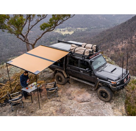 ARB Black Aluminium Awning W Light 2500X2500
