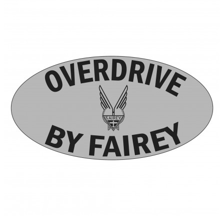 Fairey Overdrive Oval Decal
