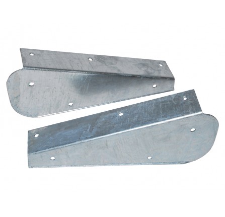Pair Of Defender Galv Rear Mudflap Brackets