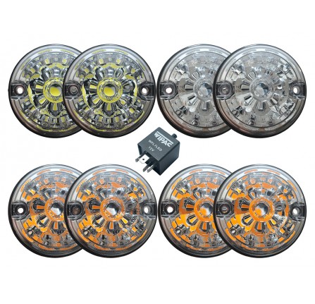 Wipac Clear Lens Led Light Kit for Defender 90/110 and Series 3