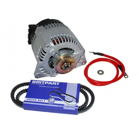Defender 200TDI Alternator Upgrade Kit from 45A to 120A Includes Uprated Cable