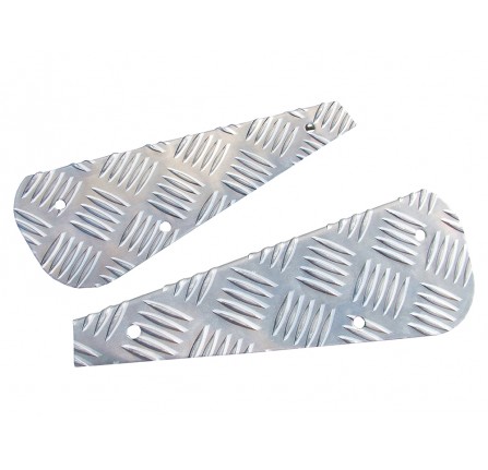 Mud Flap Brackets Pair in 2mm Chequer Plate