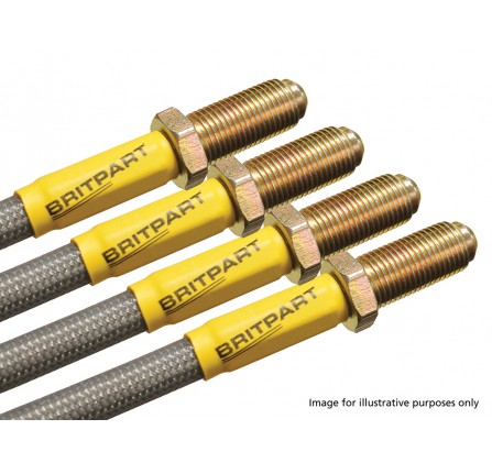 Series 2/3 71-79 Imperial Stainless Brake Hose Kit + 40