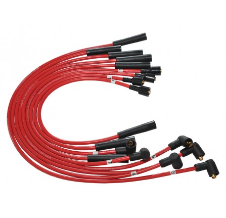 Ignition Lead Set Red Silicon 90 D1 and Range Rover Classic 3.5 V8 Carb and EFI Inc King Lead