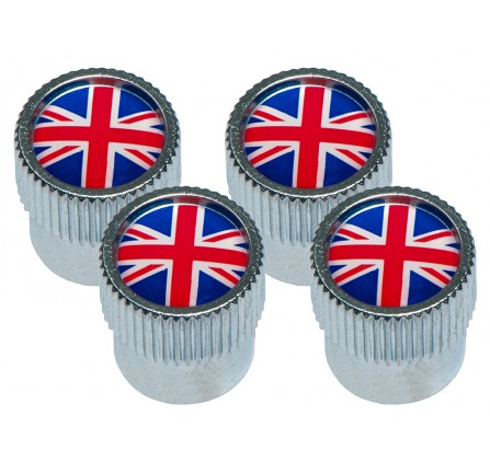 OEM Wheel Valve Cap Union Jack Set Of 4