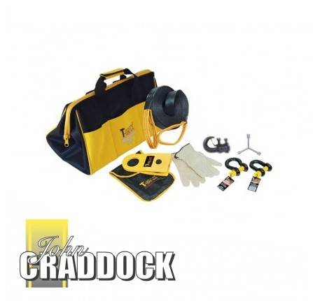 Use DB1015 Contains Tree Strap Snatch Block X2 D Shackles Safety Gloves Holdall and Tow Hook.