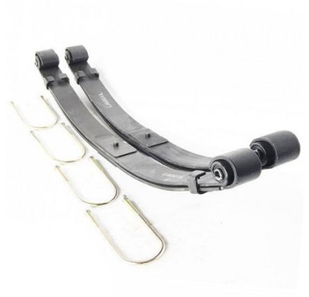 OEM Parabolic Springs Front 2 Springs and 4 U Bolts (British Made)