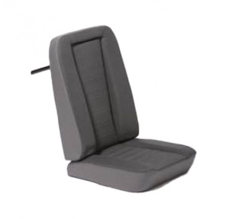 Classic Low Back Seat Dark Grey Vinyl