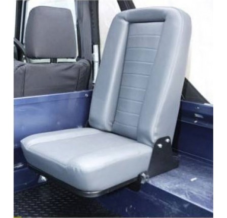 Inward Facing Fold up Rear Seat in Black Span/Mondus Cloth Inc Fixings and Load Bearing Plates