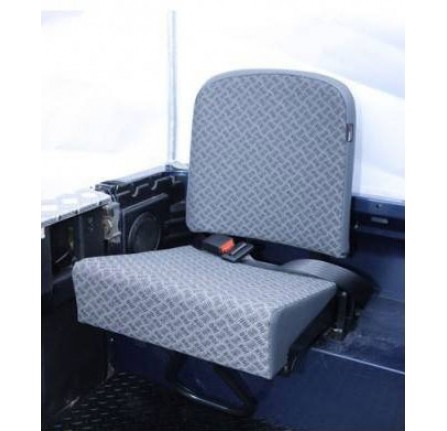 Inward Facing Tip up Rear Seat in Grey Vinyl Complete Seat. State TD5 Or Other When Ordering County Style Individual Seat