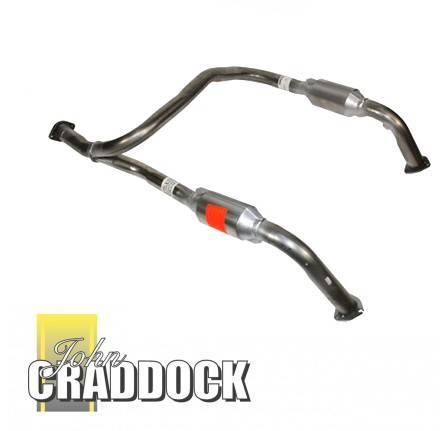Front Exhaust Y Piece with Cat Range Rover 1995 to WA410481