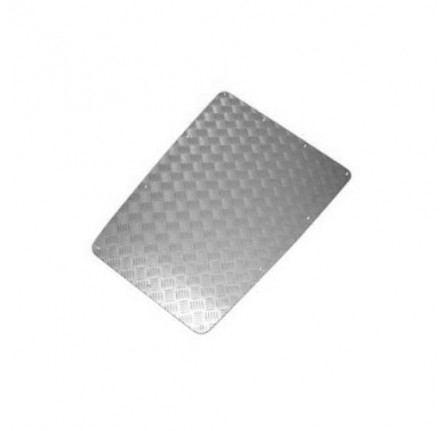 Chequer Plate Bonnet Silver Kit 3mm Inc Fixings Anodised Boxed Kit