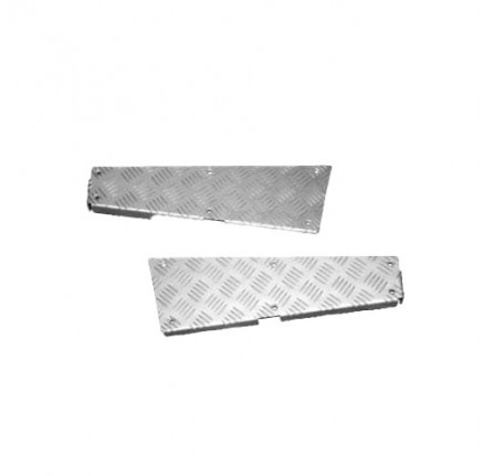 Chequer Plate Kit 3mm Silver 110 Rear Corners Anodised Boxed Pair