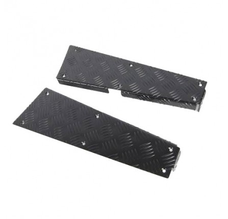 Chequer Plate Kit 3mm Black 110 Rear Body Corners Inc Fixings Boxed Pair by Mammouth