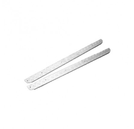 Chequer Plate Kit 3mm Sill Protectors Silver 90 & SWB Series 2/3 Pair with Fixings by Mammouth
