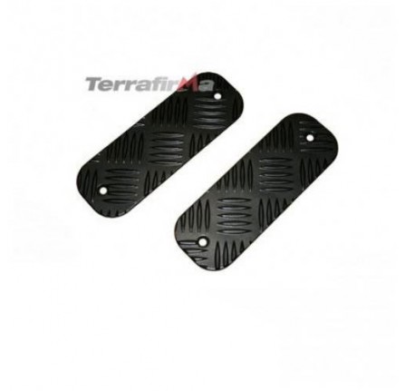 Chequer Plate Bumper Treadplate Pair Kit (Short) Black by Mammouth